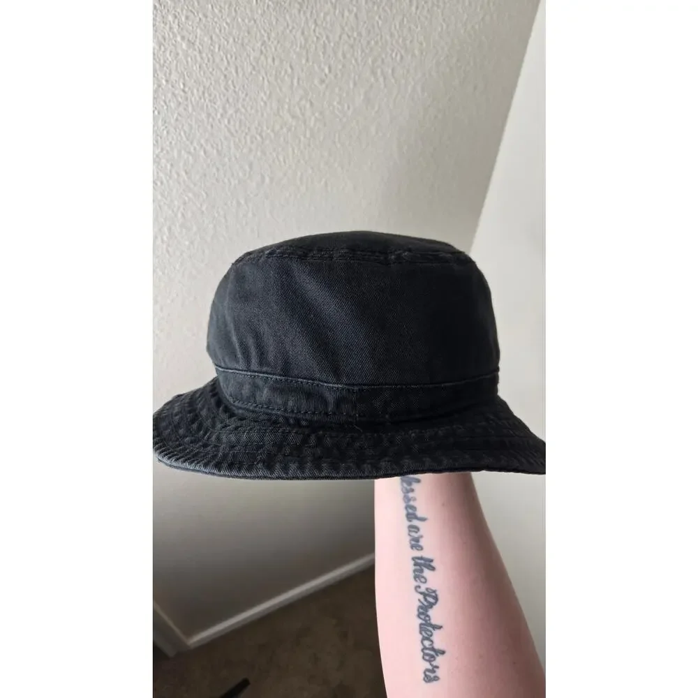 ADIDAS Kids Bucket Hat Washed Black Size OS